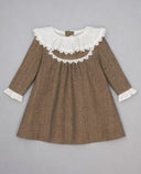 Vestido con mangas de espiga y volante EDICIÓN ESPECIAL