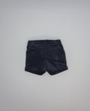 Navy corduroy boys shorts with side pockets
