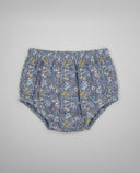 Cubrepañal de bebé en floral azul marino