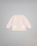 Baby cashmere cardigan with bunnies
