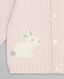 Baby cashmere cardigan with bunnies