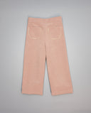 Pantalón rosa de pana con bolsillos plastrón y ondulina