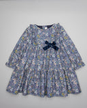 Vestido de niña estampado floral con volantes