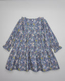 Vestido de niña estampado floral con volantes