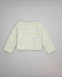 Chaqueta verde de tweed con botones dorados
