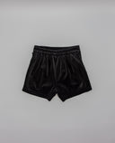 Short niña negro de terciopelo con lazo metalizado