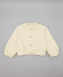 Chaqueta bomber beige de bouclé crudo