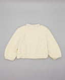 Chaqueta bomber beige de bouclé crudo