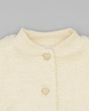 Chaqueta bomber beige de bouclé crudo