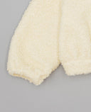 Chaqueta bomber beige de bouclé crudo