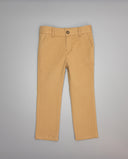 Pantalón de niño de sarga con bolsillos y ajuste interior