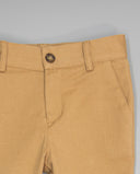 Pantalón de niño de sarga con bolsillos y ajuste interior