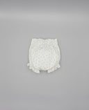 Baby bloomer with floral print and elastic waist