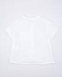 Seersucker shirt short sleeve mao collar