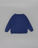 Cotton knit sweater with truck jacquard