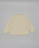 Cotton linen knit sweater with anchor