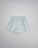 Linen shorts with pleats