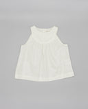 Linen blouse with inset shoulders