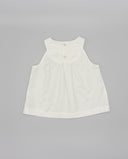 Linen blouse with inset shoulders