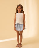 Skirt with ric-rac trim and elasticated waist
