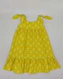 Printed dress with straps