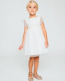 Tulle dress with embroidered sparkles