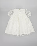 Vestido tul con apliques florales
