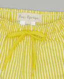 Striped swim shorts with pocket