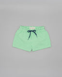 Striped swim shorts with pocket