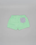 Striped swim shorts with pocket