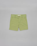 Linen shorts with adjustable elastic waist